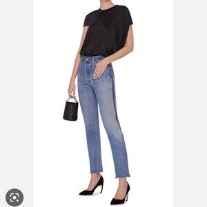 ReDone blue side zip jeans